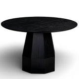 Brocha Round Dining Table, Black