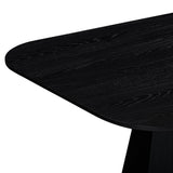 Brocha Rectangular Dining Table, Black