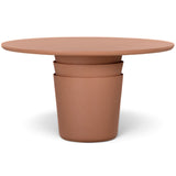 Margot Outdoor Round Dining Table, Terracotta