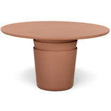 Margot Outdoor Round Dining Table, Terracotta