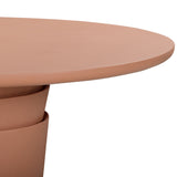 Margot Outdoor Round Dining Table, Terracotta