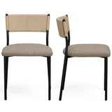 Celine Dining Chair, Brown, Set of 2