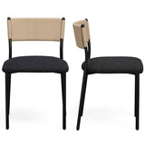 Celine Dining Chair, Black, Set of 2
