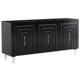 Famke Buffet, Black-Furniture - Storage-High Fashion Home