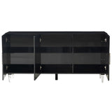 Famke Buffet, Black-Furniture - Storage-High Fashion Home