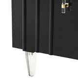 Famke Buffet, Black-Furniture - Storage-High Fashion Home