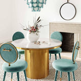 Kylie Dining Chair, Sea Blue, Set of 2-Furniture - Dining-High Fashion Home