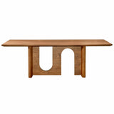 Satra Rectangular Dining Table, Walnut-Furniture - Dining-High Fashion Home