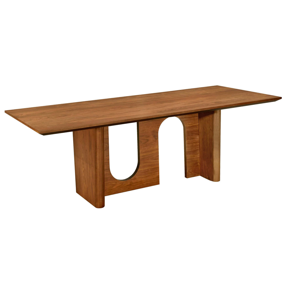 Satra Rectangular Dining Table, Walnut-Furniture - Dining-High Fashion Home