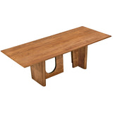Satra Rectangular Dining Table, Walnut-Furniture - Dining-High Fashion Home