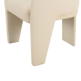 Leo Performance Vegan Leather Dining Chair, Cream, Set of 2