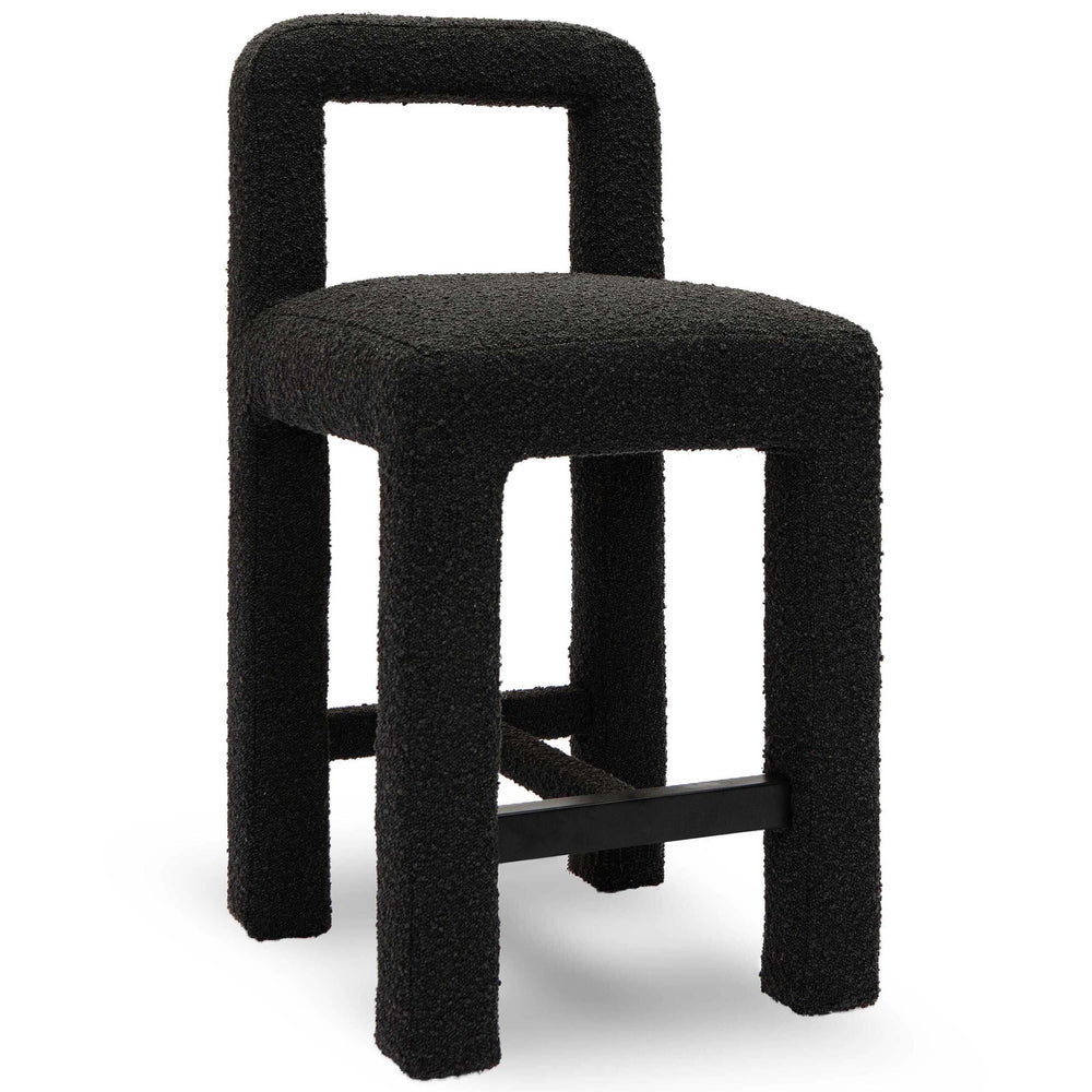 Hazel Counter Stool, Black-Furniture - Dining-High Fashion Home