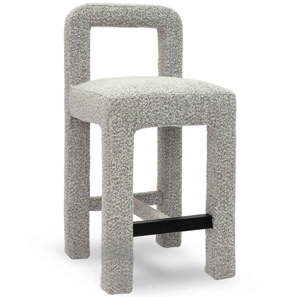Hazel Counter Stool, Grey-Furniture - Dining-High Fashion Home