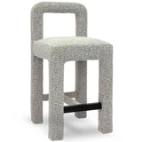 Hazel Counter Stool, Grey-Furniture - Dining-High Fashion Home