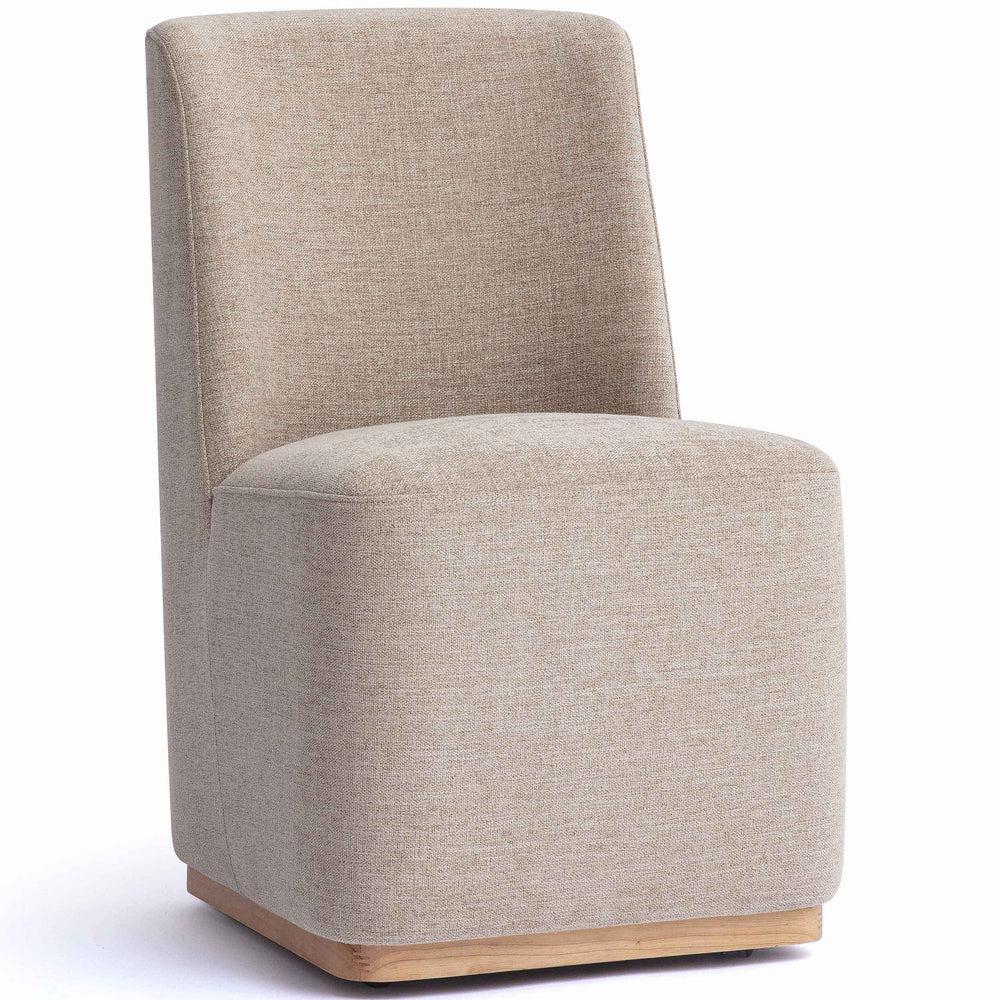 Melissa Rolling Dining Chair, Tan