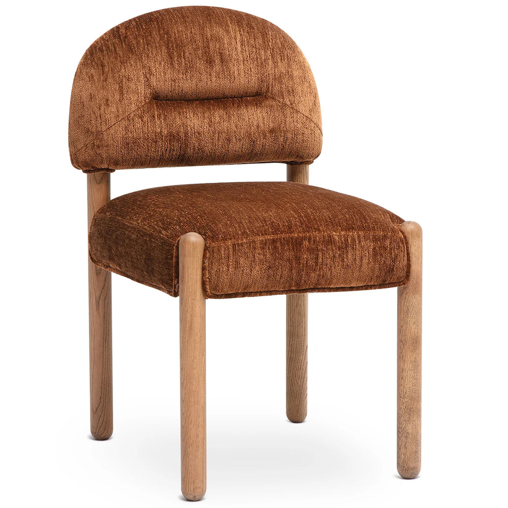 Bruno Arched Back Dining Chair, Bronze