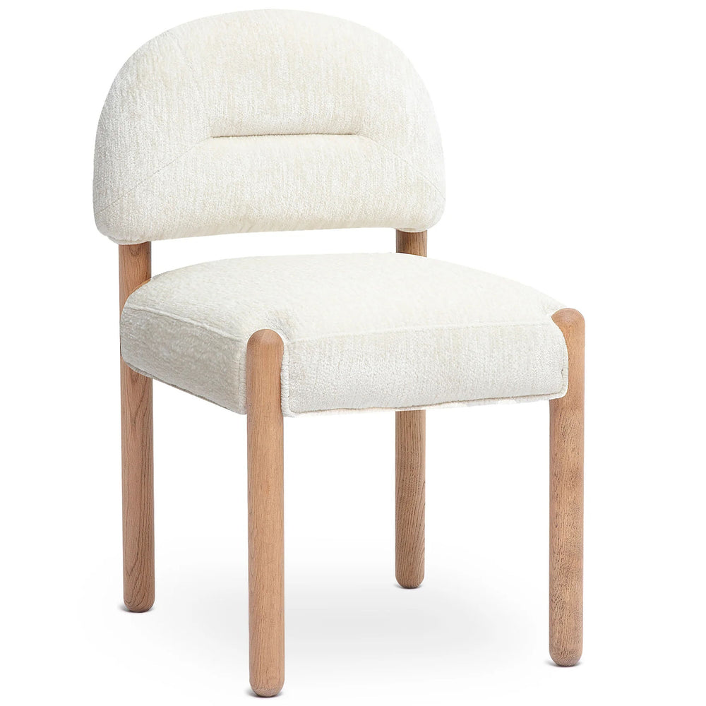 Bruno Arched Back Dining Chair, Cream