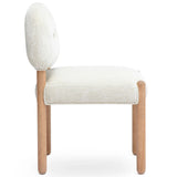 Bruno Arched Back Dining Chair, Cream