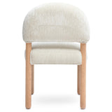 Bruno Arched Back Dining Chair, Cream