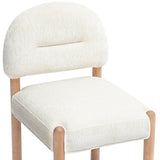 Bruno Arched Back Dining Chair, Cream