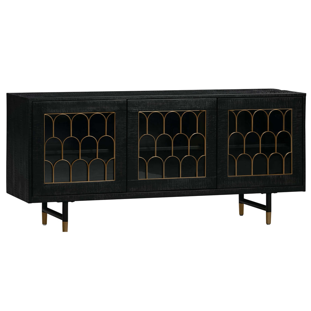 Gatsby Buffet, Black-Furniture - Storage-High Fashion Home