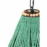 Palani Wooden Bead Chandelier-Lighting-High Fashion Home