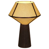 Josephine Upwards Table Lamp, Chocolate Brown/White