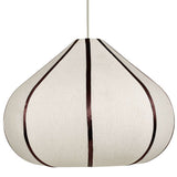 Josephine Teardrop Pendant, Chocolate Brown/White
