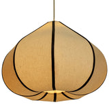 Josephine Teardrop Pendant, Chocolate Brown/White