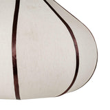 Josephine Teardrop Pendant, Chocolate Brown/White