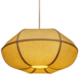 Josephine Oblong Pendant, White