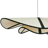 Chapeau Du Matin Pendant, Chocolate Brown/White
