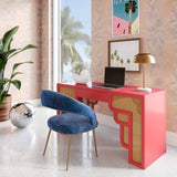 Suzie Executive Desk, Coral-Furniture - Dining-High Fashion Home