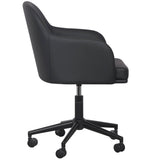 Sydney Vegan Leather Desk Chair, Black