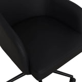 Sydney Vegan Leather Desk Chair, Black