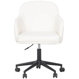 Sydney Vegan Leather Desk Chair, Cream