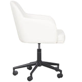 Sydney Vegan Leather Desk Chair, Cream