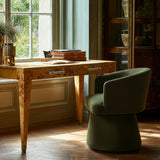 Kristen Rolling Desk Chair, Olive Green