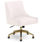 Beatrix Office Swivel Chair, Cream