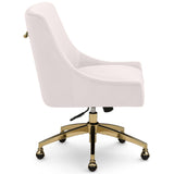Beatrix Office Swivel Chair, Cream