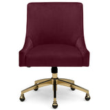 Beatrix Swivel Office Chair, Burgundy