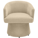 Kristen Rolling Desk Chair, Taupe
