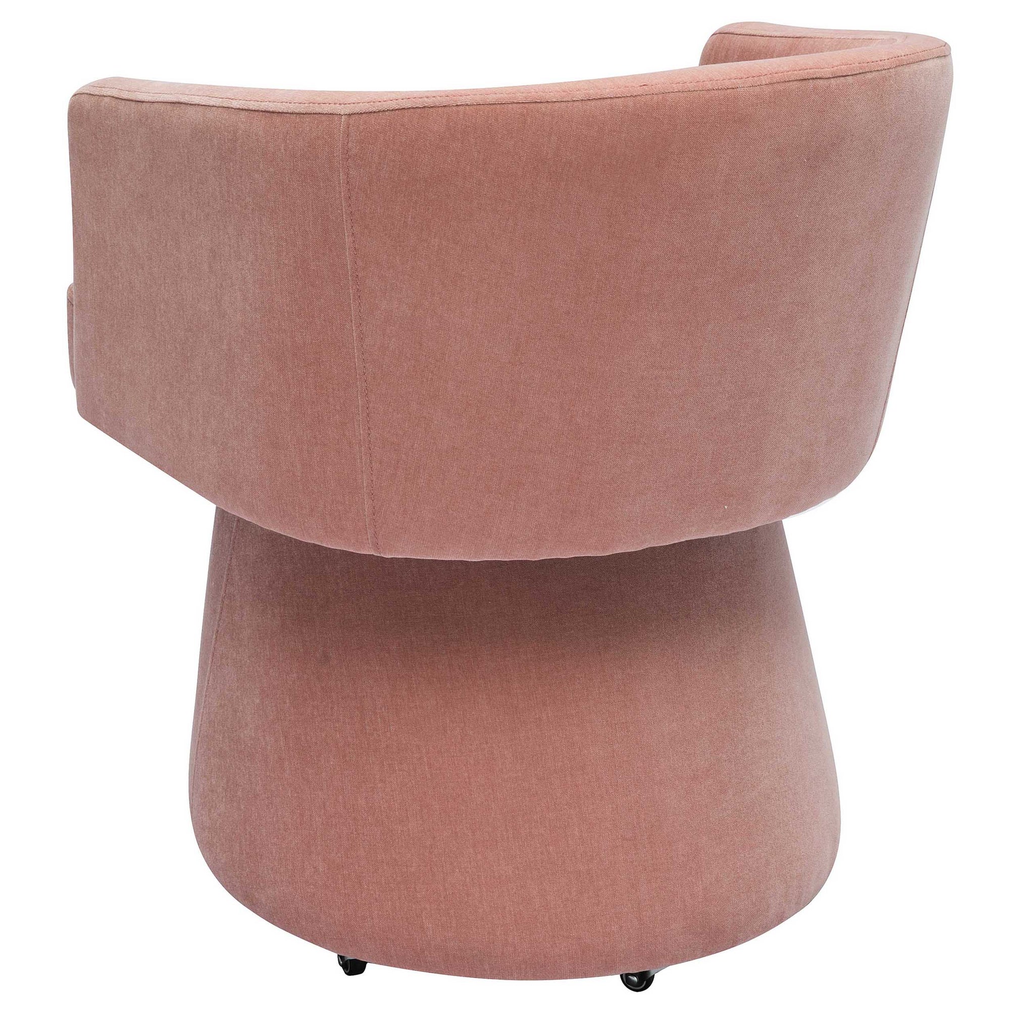 Kristen Rolling Desk Chair, Pink – High Fashion Home
