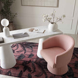 Kristen Rolling Desk Chair, Pink