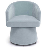 Kristen Rolling Desk Chair, Faded Blue
