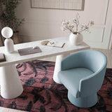 Kristen Rolling Desk Chair, Faded Blue
