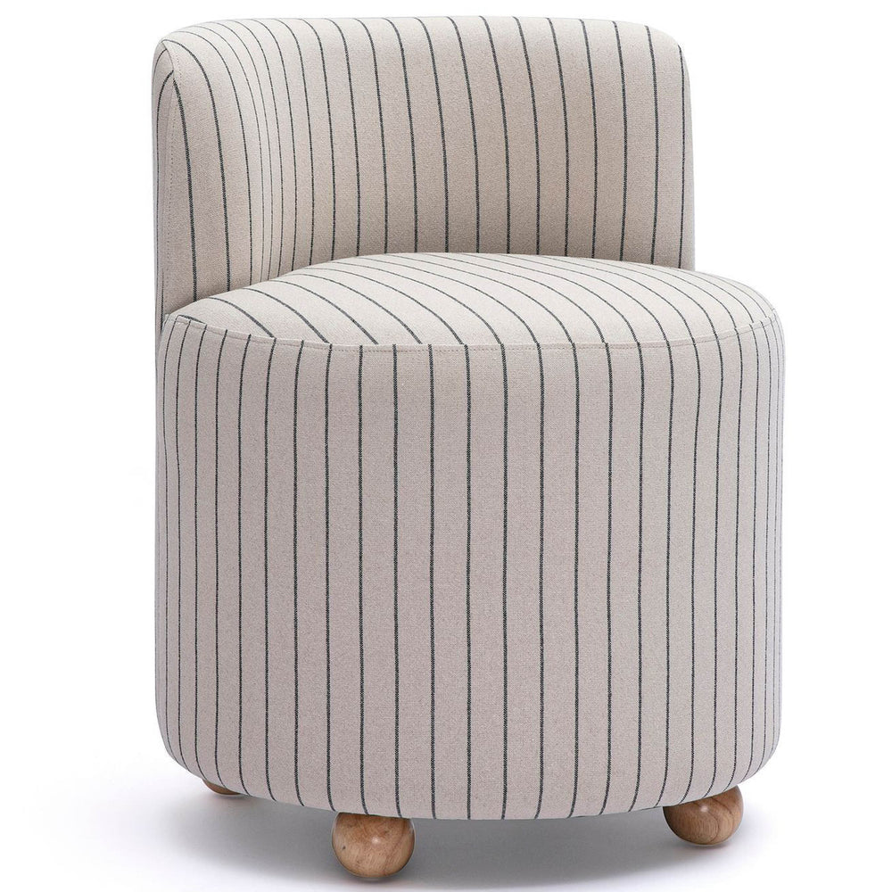 Hakuna Striped Desk Chair, Black/White