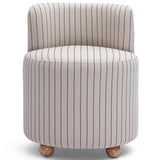 Hakuna Striped Desk Chair, Black/White