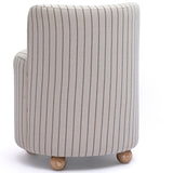 Hakuna Striped Desk Chair, Black/White