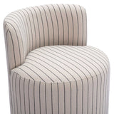 Hakuna Striped Desk Chair, Black/White